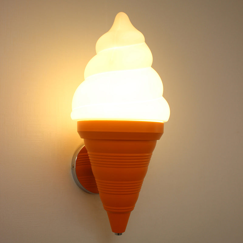 Kinder-Eisbecher-Wandlampe Leuchte Kunststoff Schlafzimmer LED Wandlicht Wand sconces