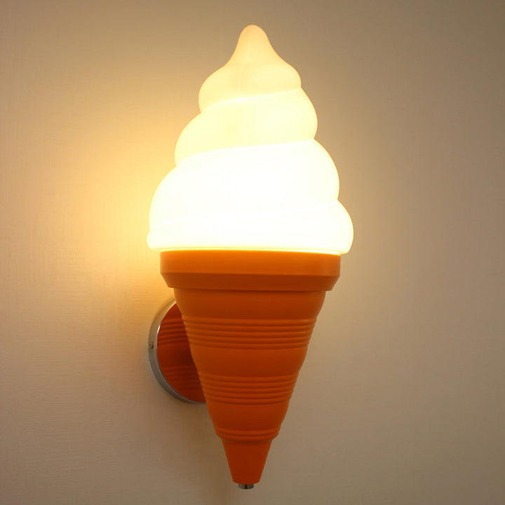 Kinder-Eisbecher-Wandlampe Leuchte Kunststoff Schlafzimmer LED Wandlicht Wand sconces