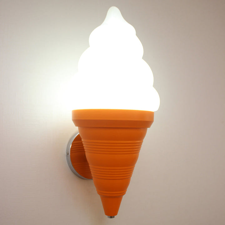 Kinder-Eisbecher-Wandlampe Leuchte Kunststoff Schlafzimmer LED Wandlicht Wand sconces