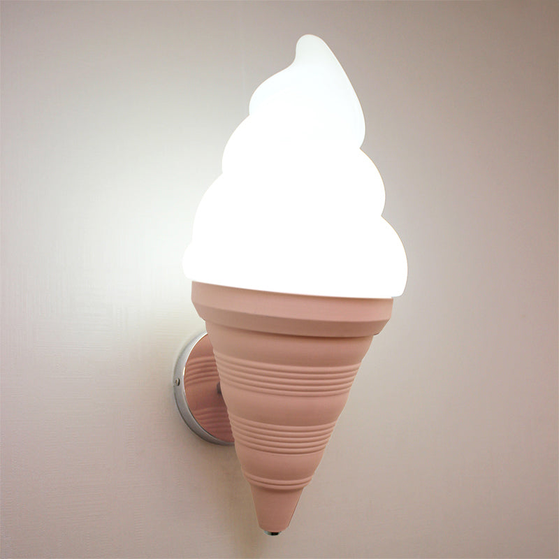 Kinder-Eisbecher-Wandlampe Leuchte Kunststoff Schlafzimmer LED Wandlicht Wand sconces