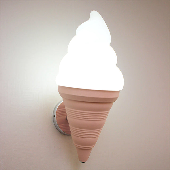 Kinder-Eisbecher-Wandlampe Leuchte Kunststoff Schlafzimmer LED Wandlicht Wand sconces