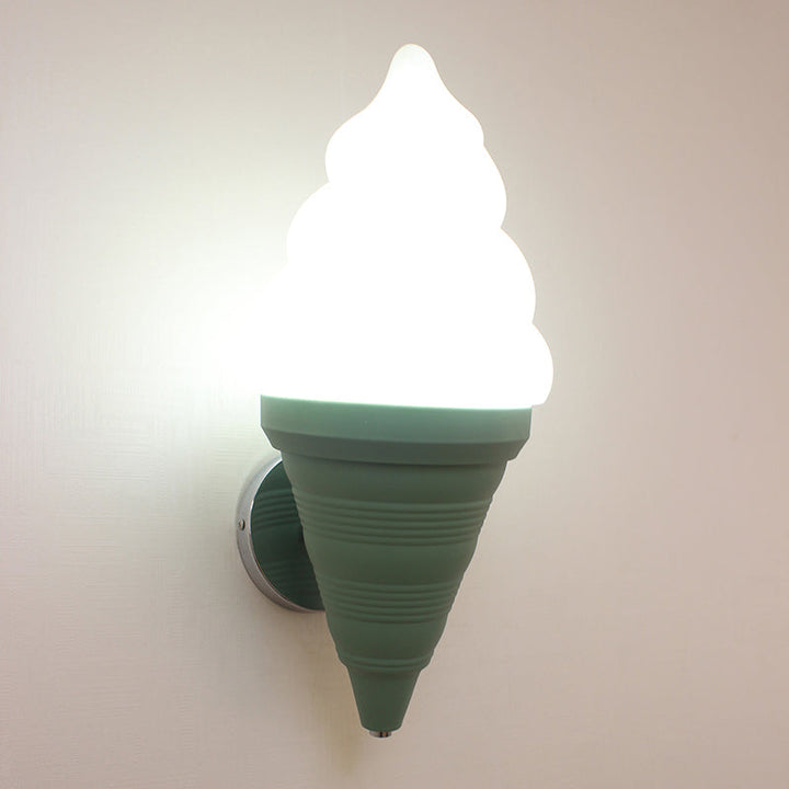 Kinder-Eisbecher-Wandlampe Leuchte Kunststoff Schlafzimmer LED Wandlicht Wand sconces