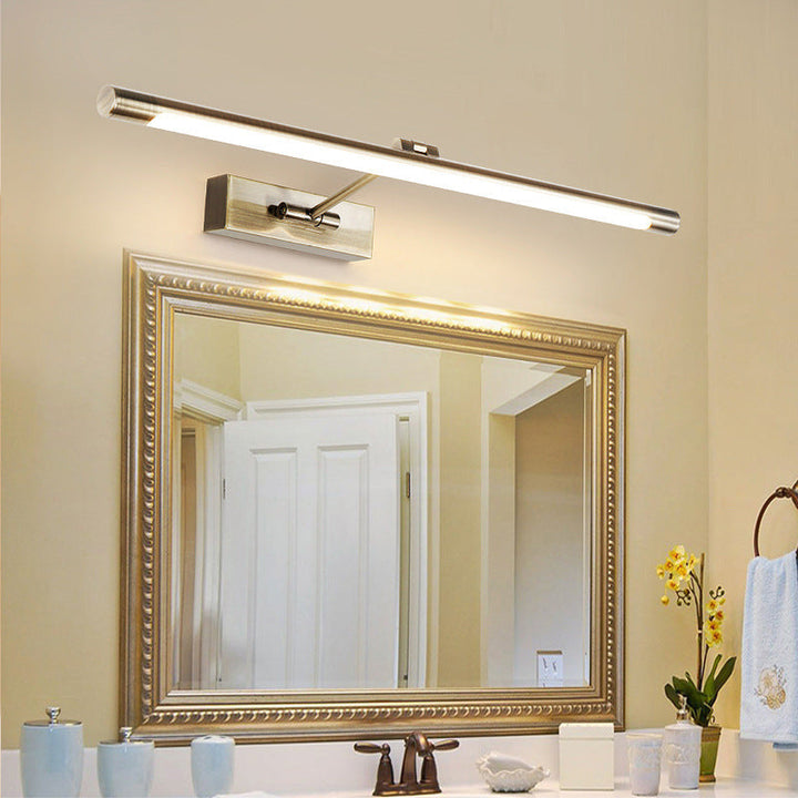 Tube LED Bildlichter Minimalistische Metall Badezimmer Vanity Wandleuchte mit Schwenkarm