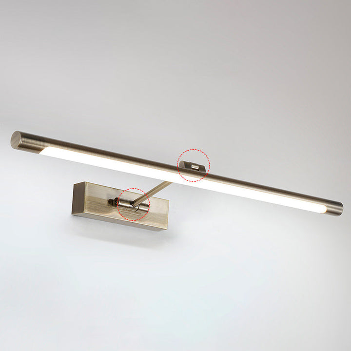 Tube LED Bildlichter Minimalistische Metall Badezimmer Vanity Wandleuchte mit Schwenkarm