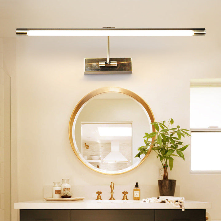 Tube LED Bildlichter Minimalistische Metall Badezimmer Vanity Wandleuchte mit Schwenkarm