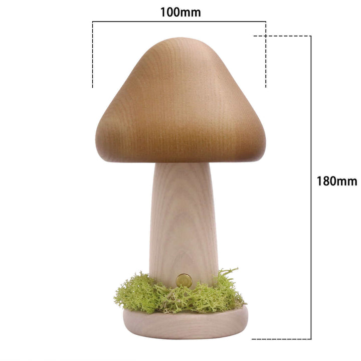 Verdrehte Pilz Nacht Warm Licht Berührung Schlafzimmer Kopfteil Nachtlicht Buchenholz LED USB Dekorative Atmosphäre Lampen Wohnkultur