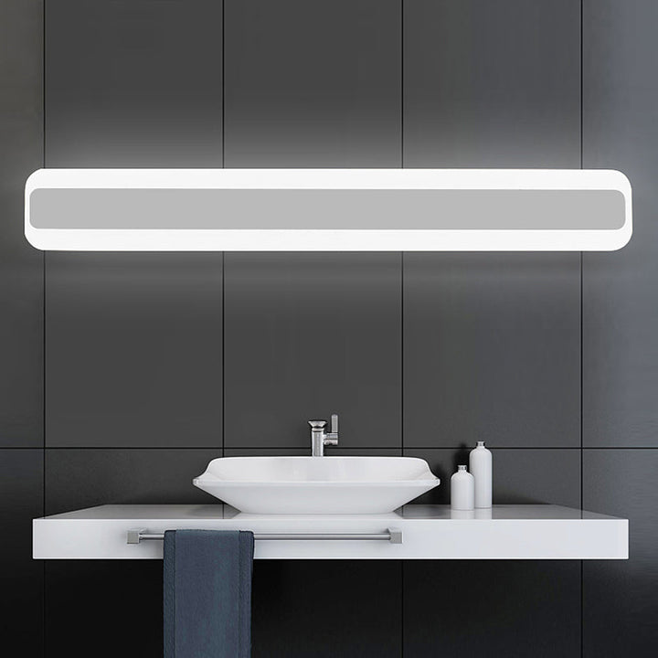 Rechteckige Acryl-LED-Wandmontageleuchte Nordic wasserdichte Schminktisch-Wandleuchte für das Badezimmer