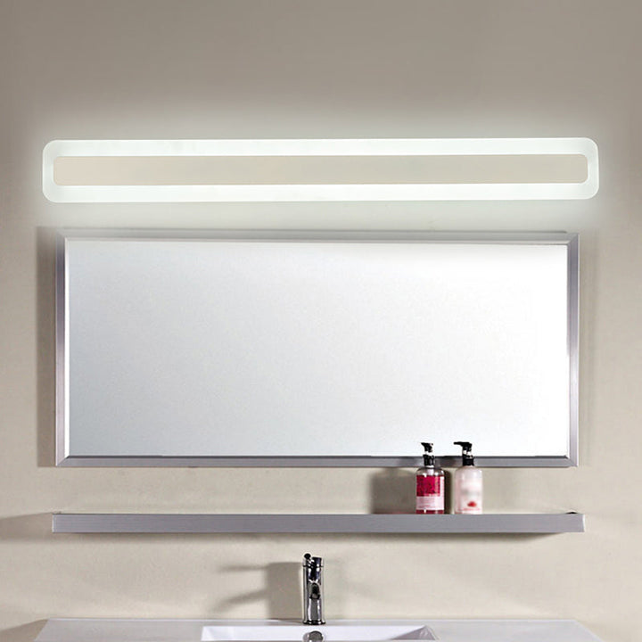 Rechteckige Acryl-LED-Wandmontageleuchte Nordic wasserdichte Schminktisch-Wandleuchte für das Badezimmer