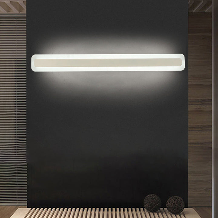 Rechteckige Acryl-LED-Wandmontageleuchte Nordic wasserdichte Schminktisch-Wandleuchte für das Badezimmer