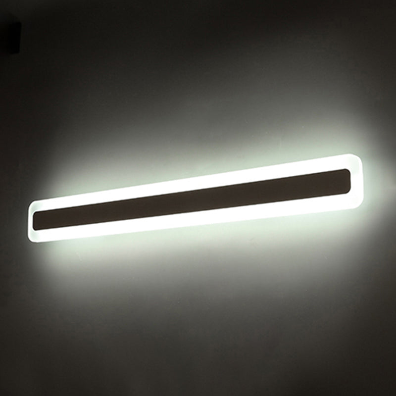 Rechteckige Acryl-LED-Wandmontageleuchte Nordic wasserdichte Schminktisch-Wandleuchte für das Badezimmer