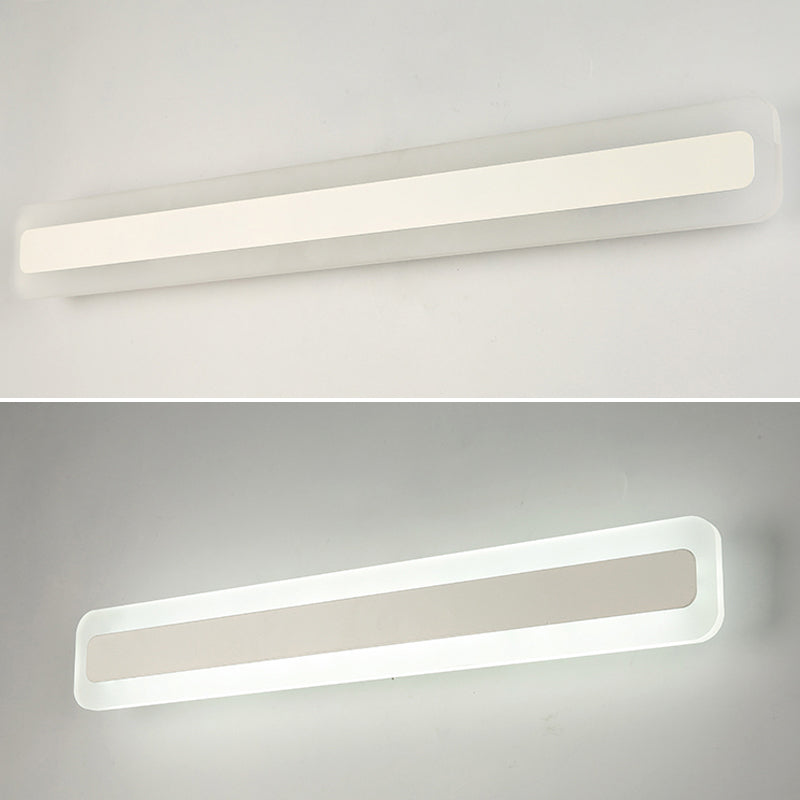 Rechteckige Acryl-LED-Wandmontageleuchte Nordic wasserdichte Schminktisch-Wandleuchte für das Badezimmer
