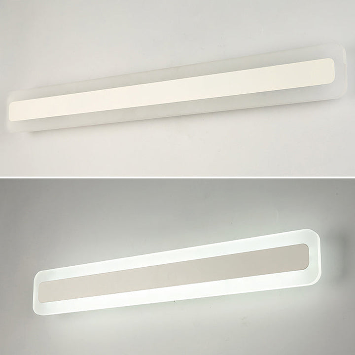 Rechteckige Acryl-LED-Wandmontageleuchte Nordic wasserdichte Schminktisch-Wandleuchte für das Badezimmer