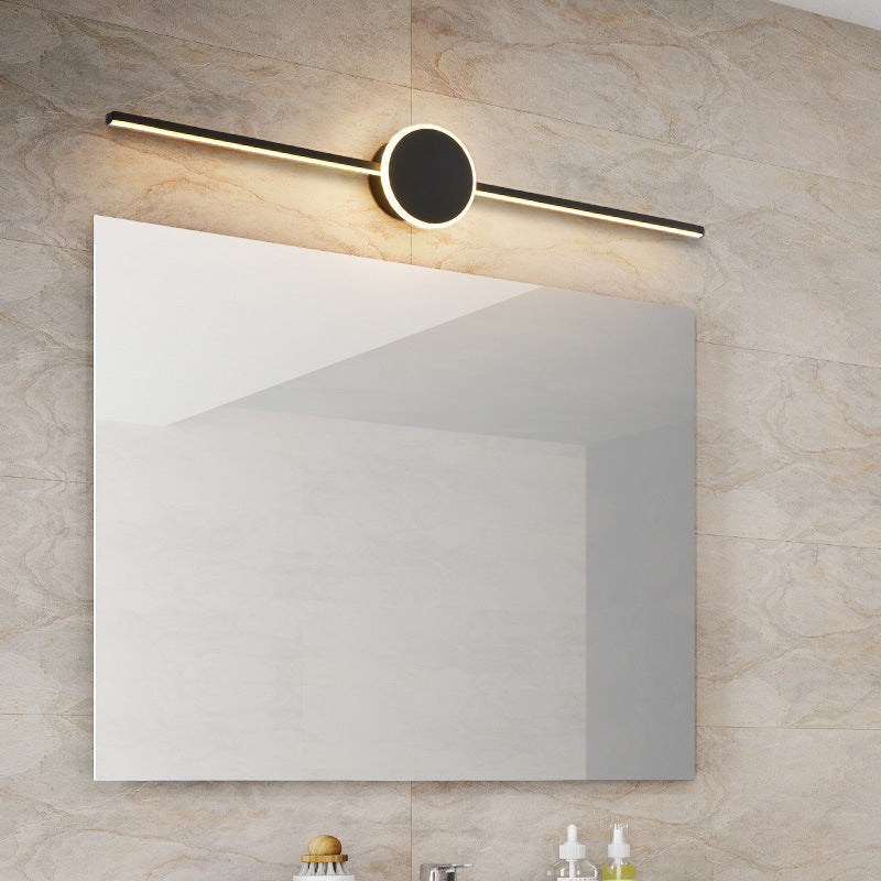 Lineare Badezimmer Wandlicht Leuchten Moderner Minimalistischer Stil Metall Einzelnes Waschbecken Licht