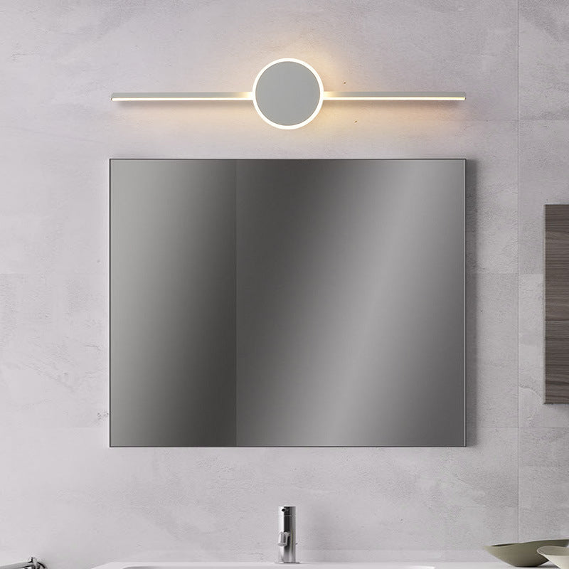 Lineare Badezimmer Wandlicht Leuchten Moderner Minimalistischer Stil Metall Einzelnes Waschbecken Licht