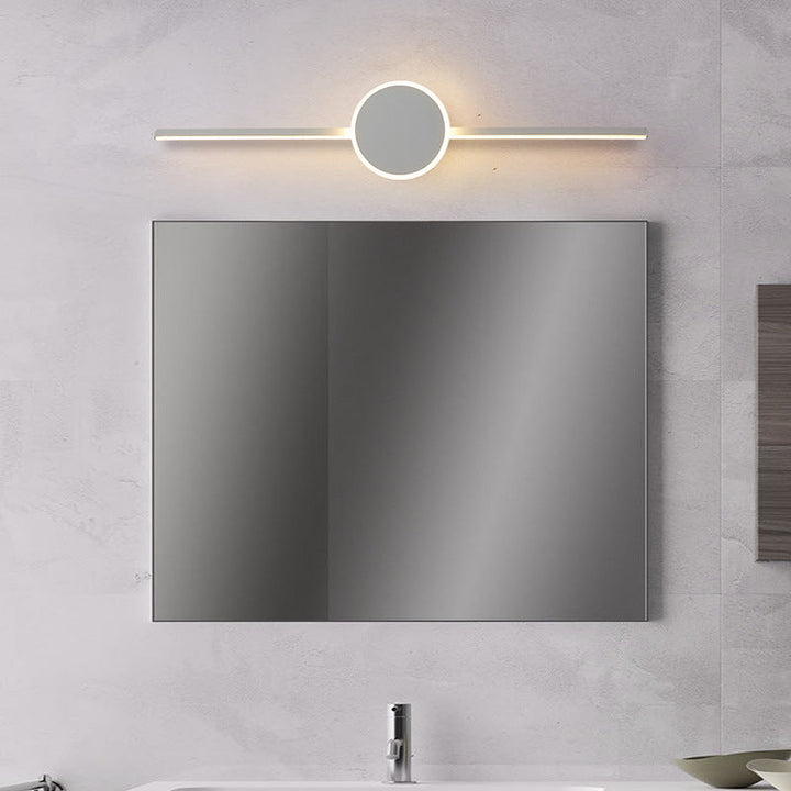 Lineare Badezimmer Wandlicht Leuchten Moderner Minimalistischer Stil Metall Einzelnes Waschbecken Licht