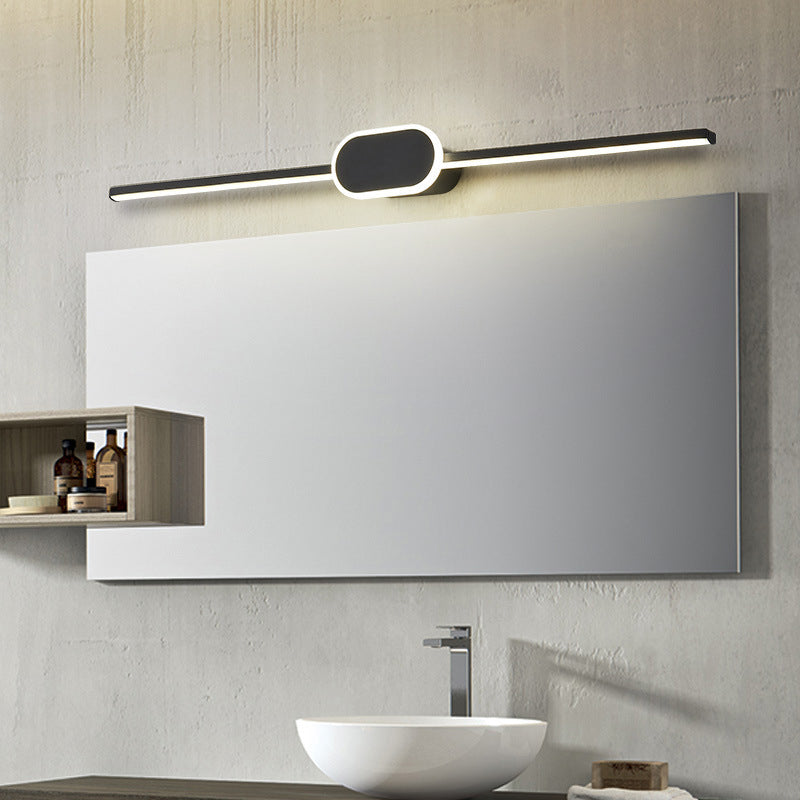 Lineare Badezimmer Wandlicht Leuchten Moderner Minimalistischer Stil Metall Einzelnes Waschbecken Licht