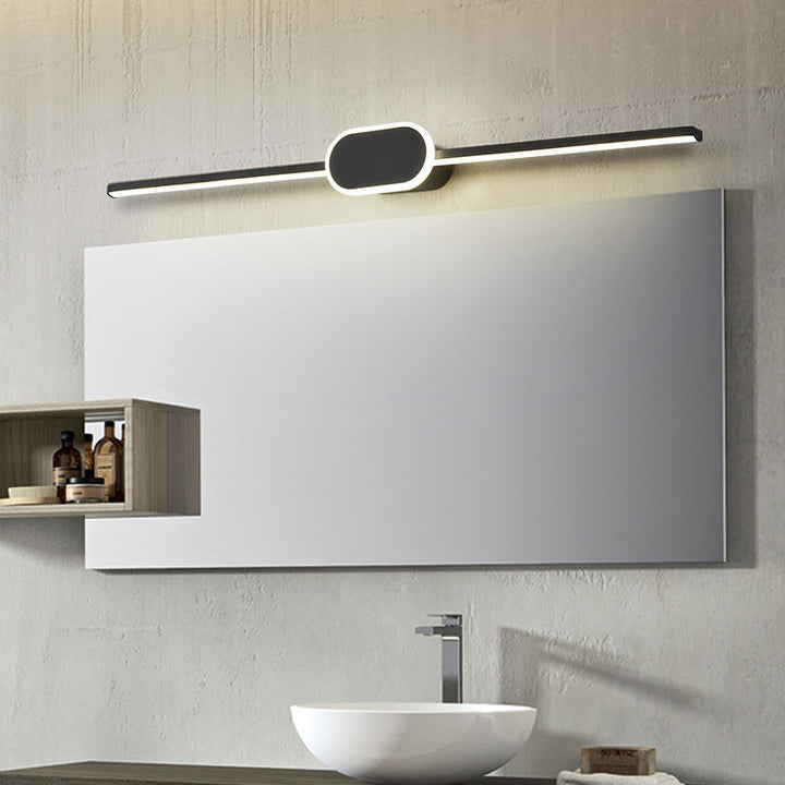 Lineare Badezimmer Wandlicht Leuchten Moderner Minimalistischer Stil Metall Einzelnes Waschbecken Licht