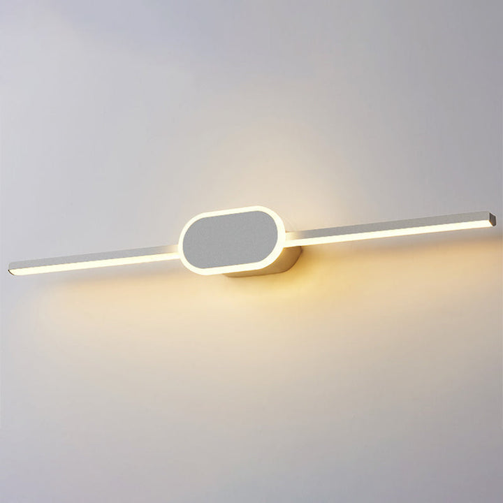 Lineare Badezimmer Wandlicht Leuchten Moderner Minimalistischer Stil Metall Einzelnes Waschbecken Licht