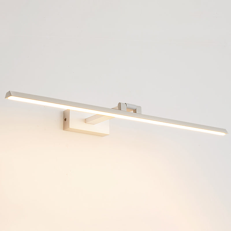 Lineare LED-Spiegelbeleuchtung Moderne Minimalistische Stil Metall Einzelne Spiegellicht