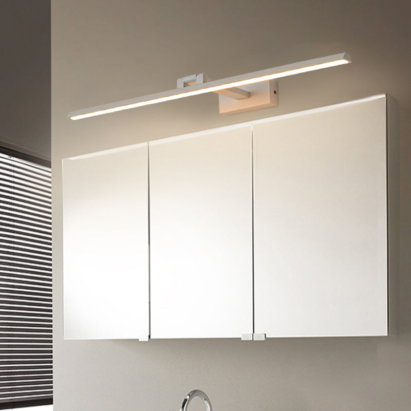 Lineare LED-Spiegelbeleuchtung Moderne Minimalistische Stil Metall Einzelne Spiegellicht