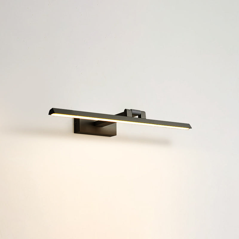 Lineare LED-Spiegelbeleuchtung Moderne Minimalistische Stil Metall Einzelne Spiegellicht