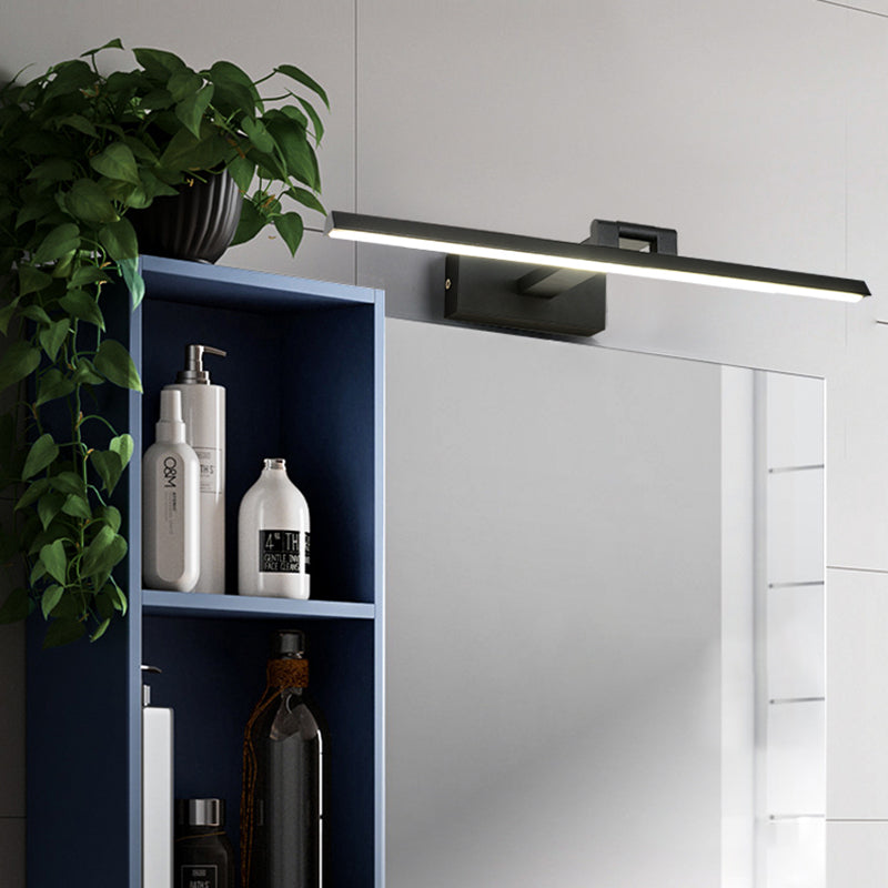 Lineare LED-Spiegelbeleuchtung Moderne Minimalistische Stil Metall Einzelne Spiegellicht