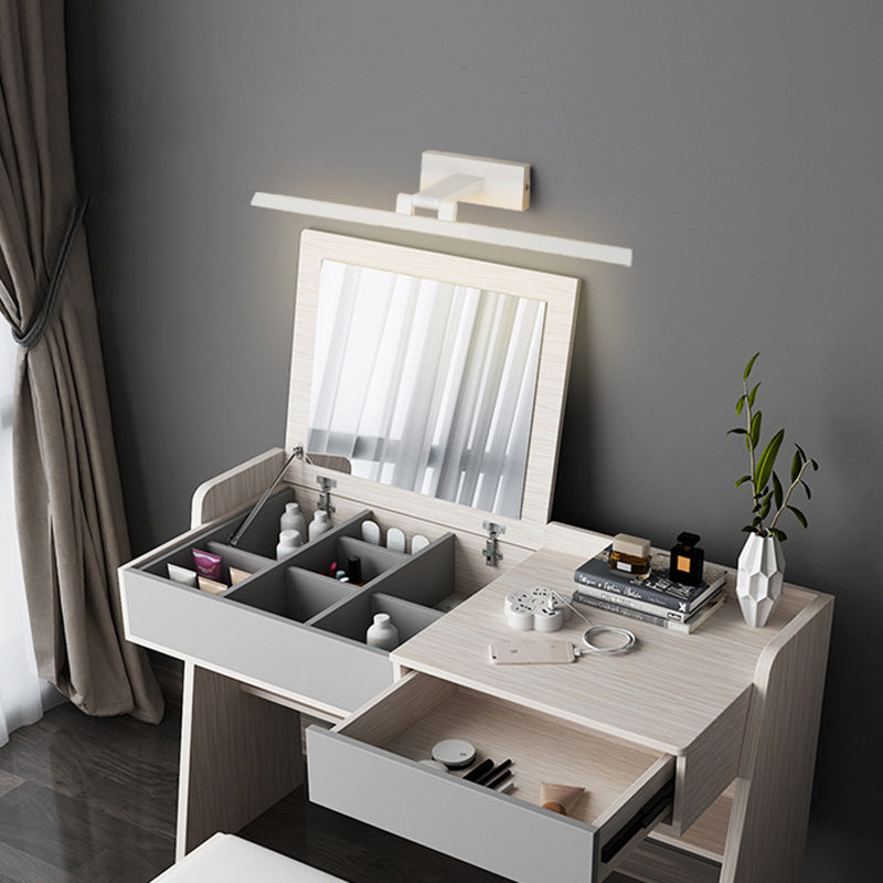 Lineare LED-Spiegelbeleuchtung Moderne Minimalistische Stil Metall Einzelne Spiegellicht