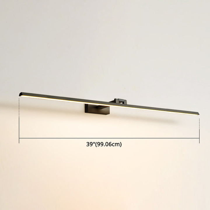 Lineare LED-Spiegelbeleuchtung Moderne Minimalistische Stil Metall Einzelne Spiegellicht