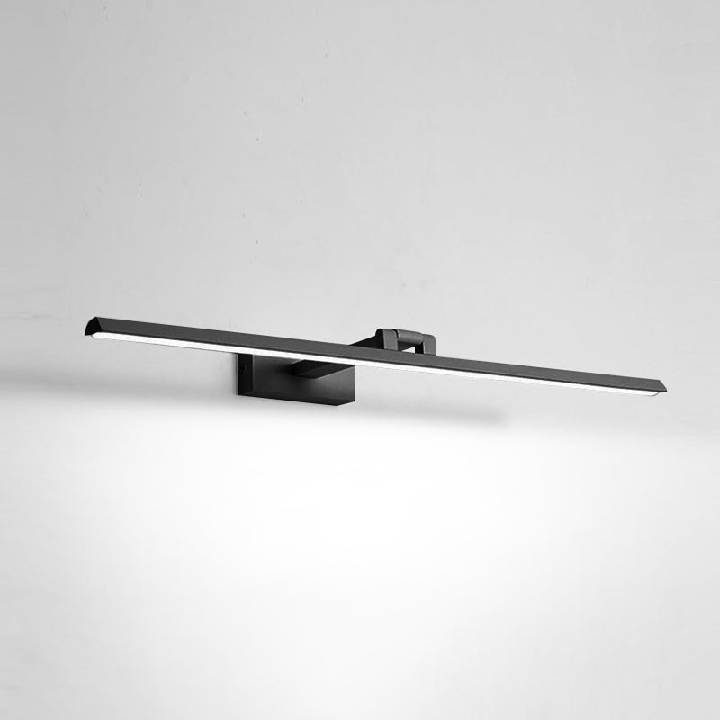 Lineare LED-Spiegelbeleuchtung Moderne Minimalistische Stil Metall Einzelne Spiegellicht