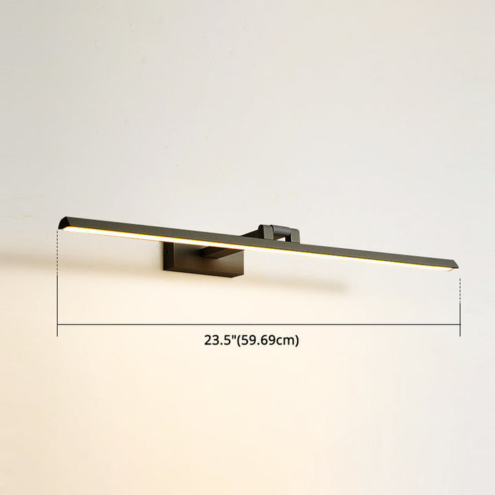 Lineare LED-Spiegelbeleuchtung Moderne Minimalistische Stil Metall Einzelne Spiegellicht