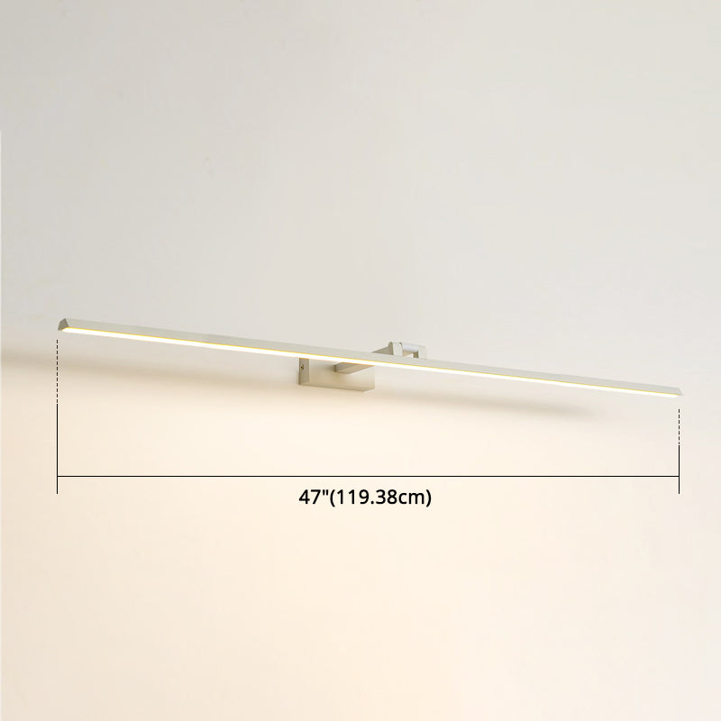 Lineare LED-Spiegelbeleuchtung Moderne Minimalistische Stil Metall Einzelne Spiegellicht
