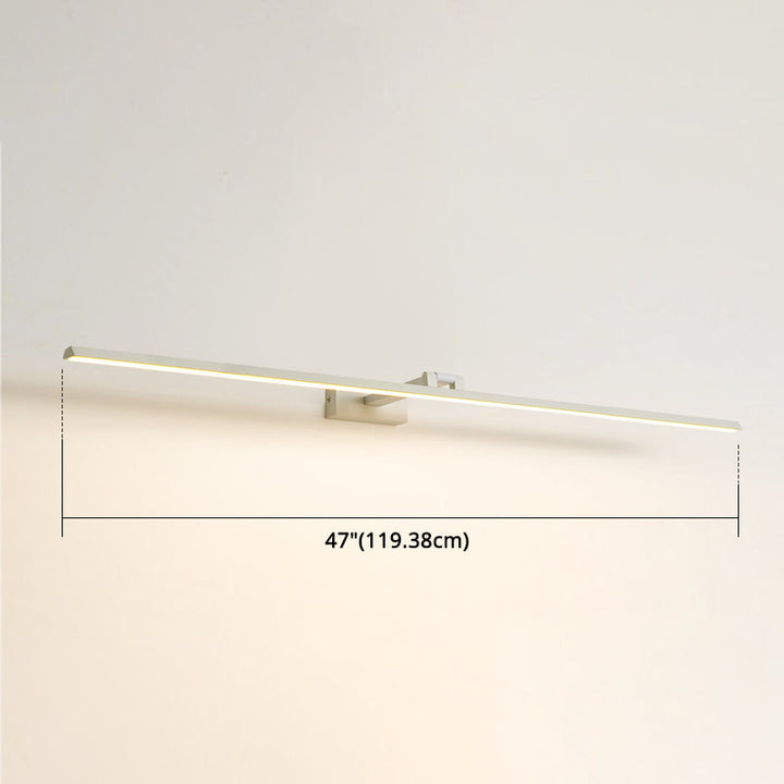 Lineare LED-Spiegelbeleuchtung Moderne Minimalistische Stil Metall Einzelne Spiegellicht