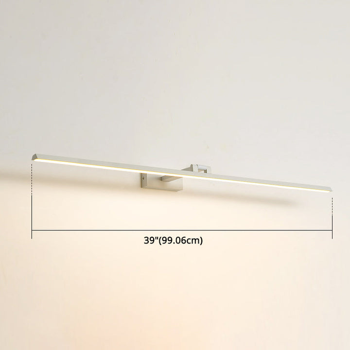 Lineare LED-Spiegelbeleuchtung Moderne Minimalistische Stil Metall Einzelne Spiegellicht