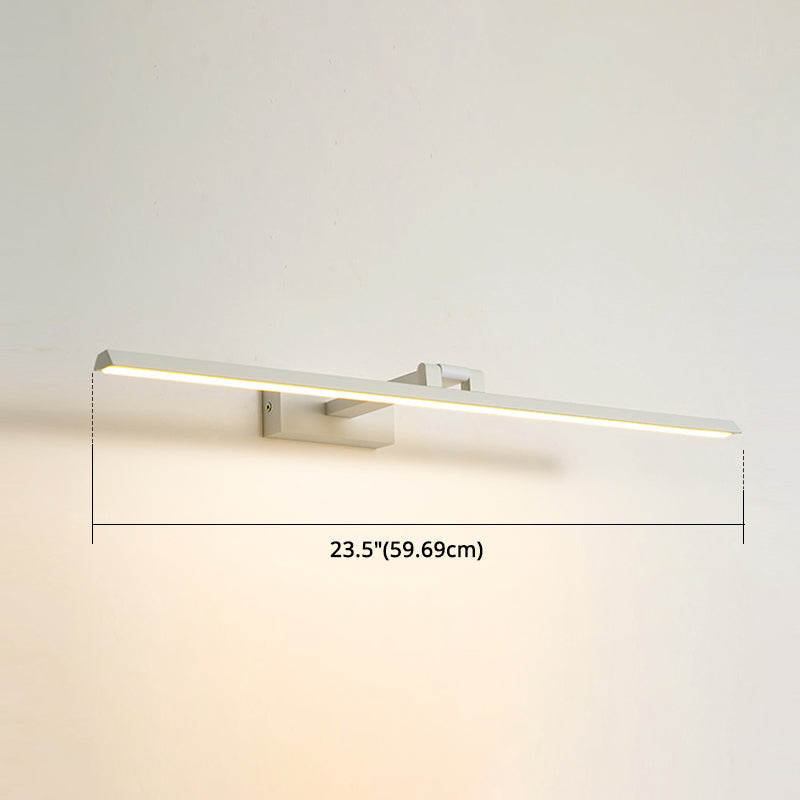Lineare LED-Spiegelbeleuchtung Moderne Minimalistische Stil Metall Einzelne Spiegellicht