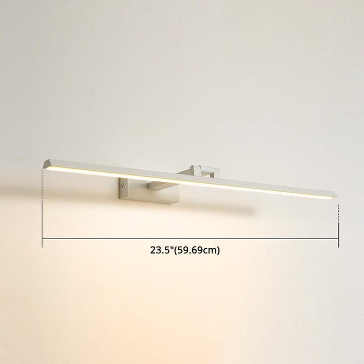 Lineare LED-Spiegelbeleuchtung Moderne Minimalistische Stil Metall Einzelne Spiegellicht