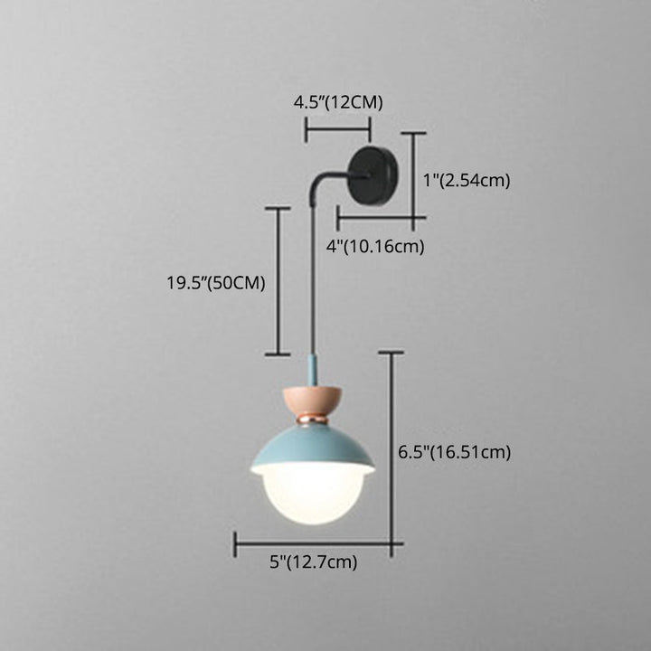 Macaroon Mini Wandleuchte Nordic Bunte Innendekoration Wandbeleuchtung für Schlafzimmer Flur