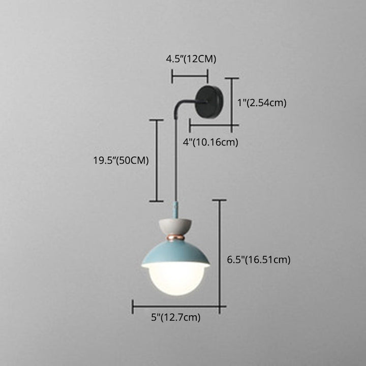 Macaroon Mini Wandleuchte Nordic Bunte Innendekoration Wandbeleuchtung für Schlafzimmer Flur
