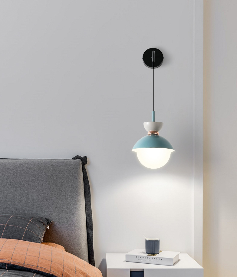 Macaroon Mini Wandleuchte Nordic Bunte Innendekoration Wandbeleuchtung für Schlafzimmer Flur