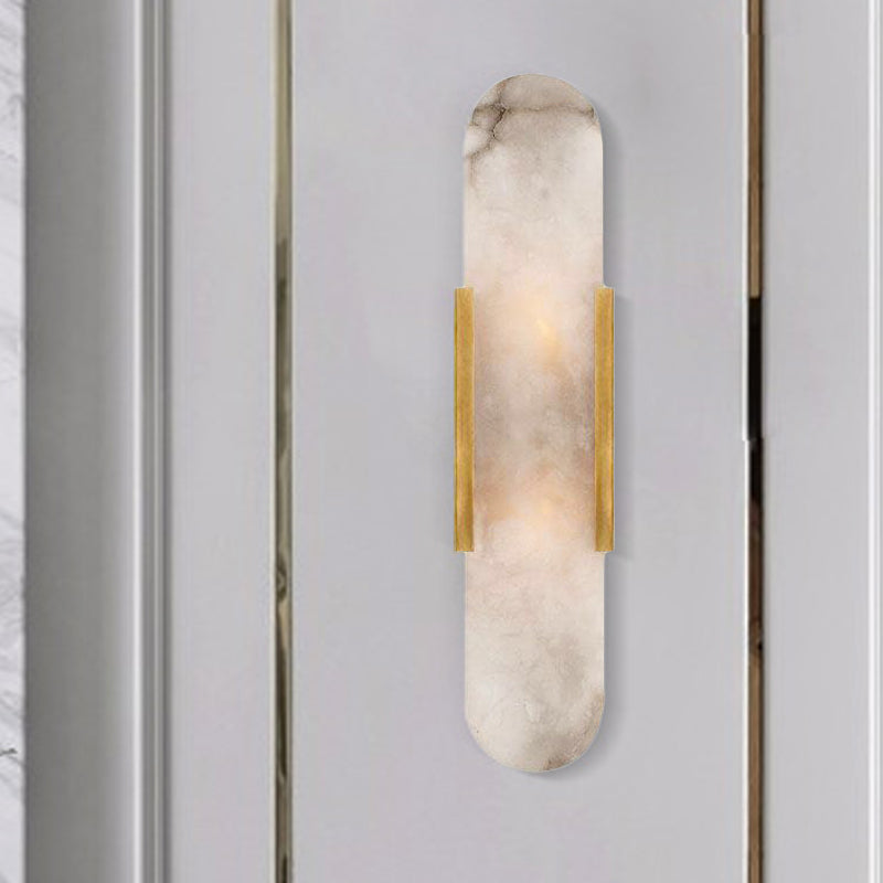 2 Glühbirnen Bar Deckenleuchte Kolonial Gold/Schwarz Marmor Wandlaterne Beleuchtung für Esszimmer