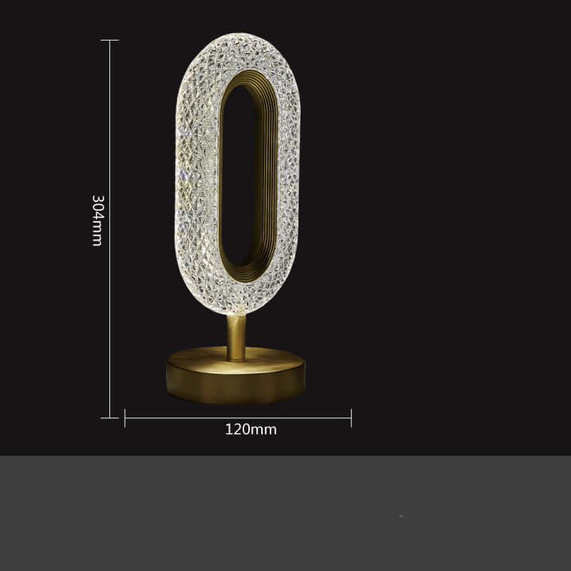 Acryl Tischlampe mit LED Kristalllicht