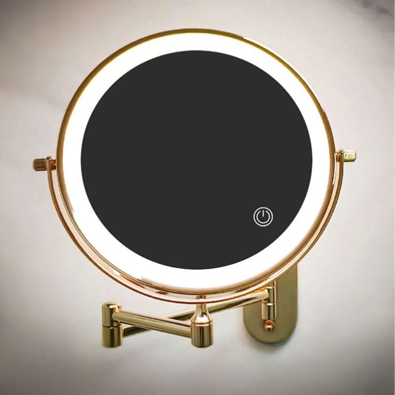 Gold wiederaufladbarer LED-Make-up-Vergrößerungsspiegel