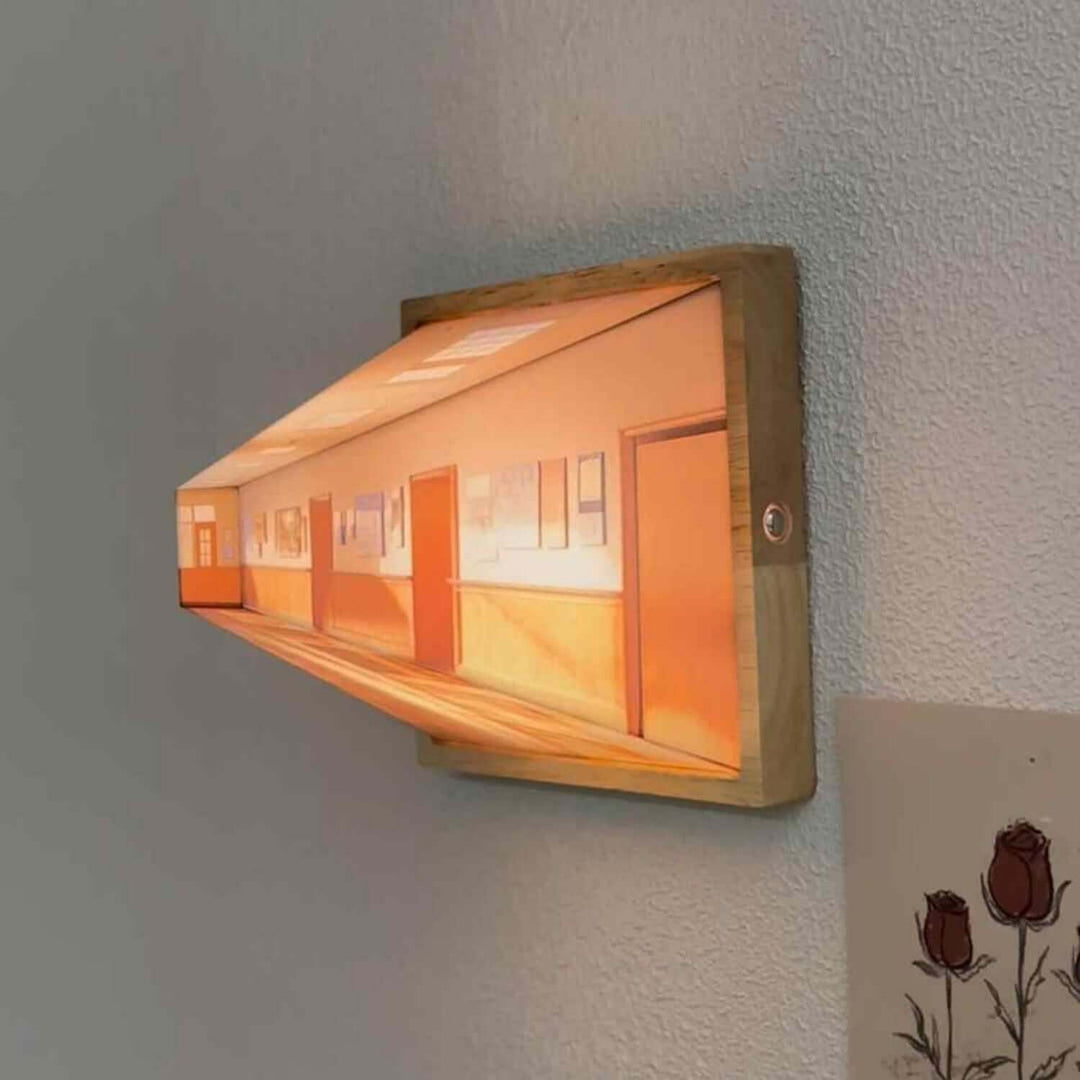 3D Illusion Nachtlicht Galerie Nachttisch Bild Stil Kreativ Modern Simulieren Sonnenlicht Zeichnung Nachtlicht Geschenk