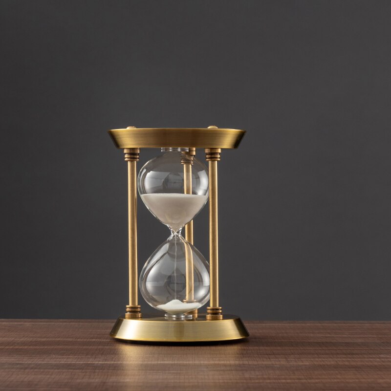 3/5/10 Minuten Retro Metall Handwerk Sanduhr Pendel Wohnzimmer Büro Desktop Arrangement Ornament Sand Timer Sandglas Dekoration