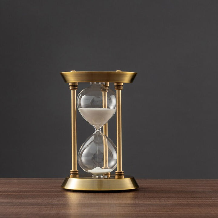 3/5/10 Minuten Retro Metall Handwerk Sanduhr Pendel Wohnzimmer Büro Desktop Arrangement Ornament Sand Timer Sandglas Dekoration