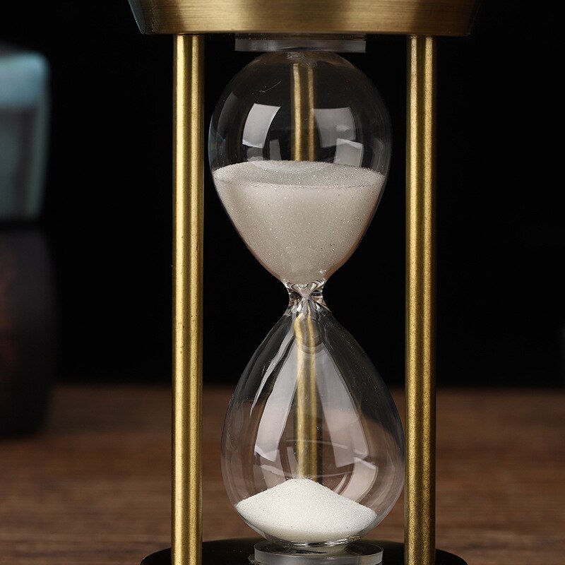 3/5/10 Minuten Retro Metall Handwerk Sanduhr Pendel Wohnzimmer Büro Desktop Arrangement Ornament Sand Timer Sandglas Dekoration