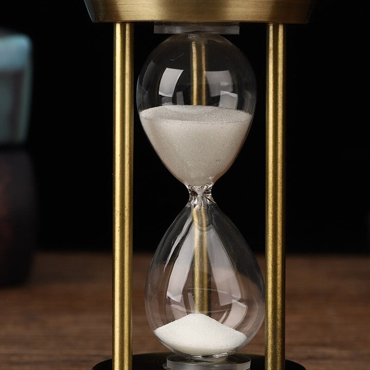 3/5/10 Minuten Retro Metall Handwerk Sanduhr Pendel Wohnzimmer Büro Desktop Arrangement Ornament Sand Timer Sandglas Dekoration