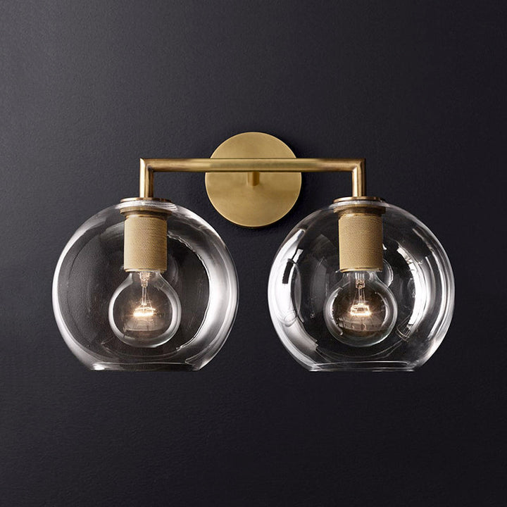 Traditionary Armed Sconce Light Metall 1/2 Köpfe Wandlampe Leuchte in Schwarz/Messing/Chrom für Wohnzimmer