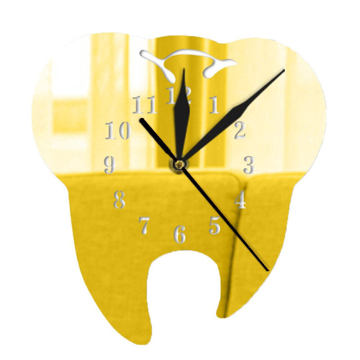 Spiegel Wanduhr für Zahnhygiene