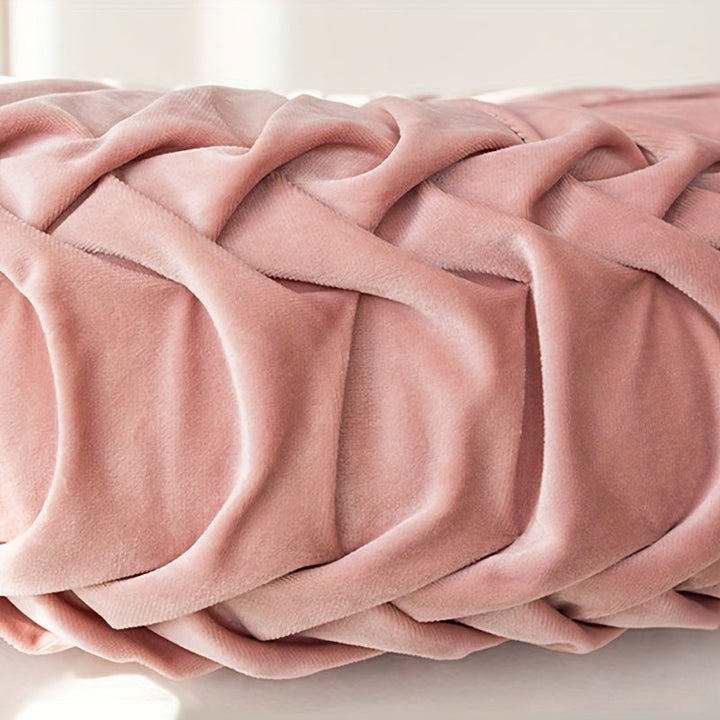 Runde Samt-Kissen – Weiches Dekokissen für Wohnzimmer, Schlafzimmer und Büro, Perfekt als Bodenkissen oder Sofadekoration