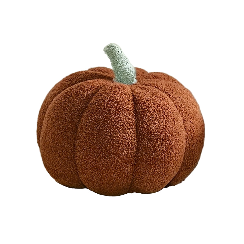 Dekoratives Kissen Warm Pumpkin Aus Weichem Plüsch